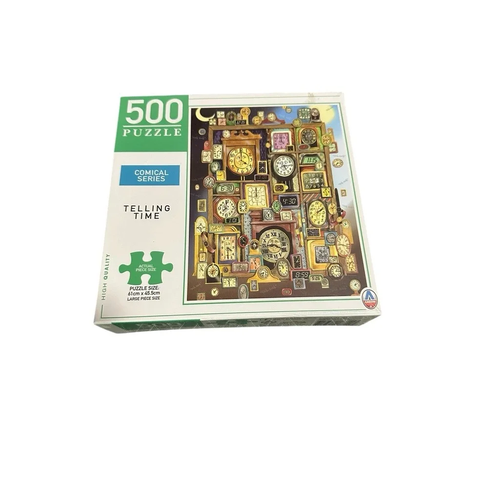 NEW 500 PIECES comical series telling time‎ arrow puzzles